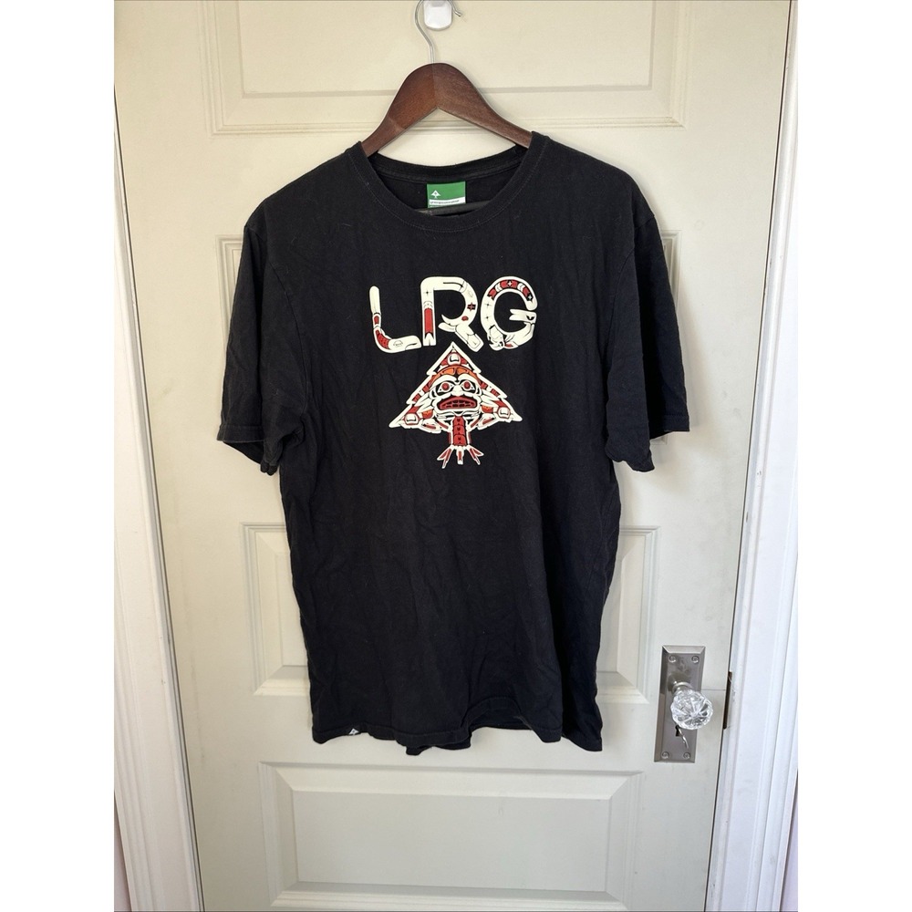 Vintage LRG Lifted Research Group Shirt Adult Black Cotton Crewneck Mens L